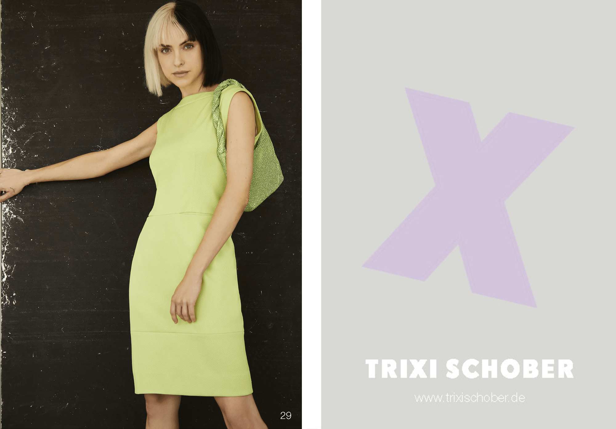 Trixi Schober vert kaki Shift Smart Coton Mélangé Dress-Taille 10 To 12 